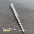 Pipettes pasteur jetables Utilisation du laboratoire